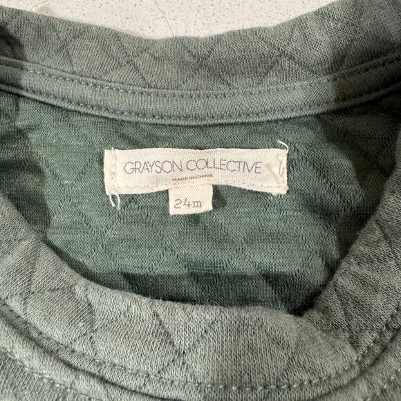Grayson Collective Baby Boy 24M Dark Green Sweater - Picture 3 of 4